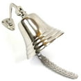 thumbnail image 1 of Polished Aluminum Ship Bell with Rope, 5", 1 of 2