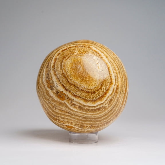 Polished Banded Aragonite Sphere from Morocco (3 lbs)