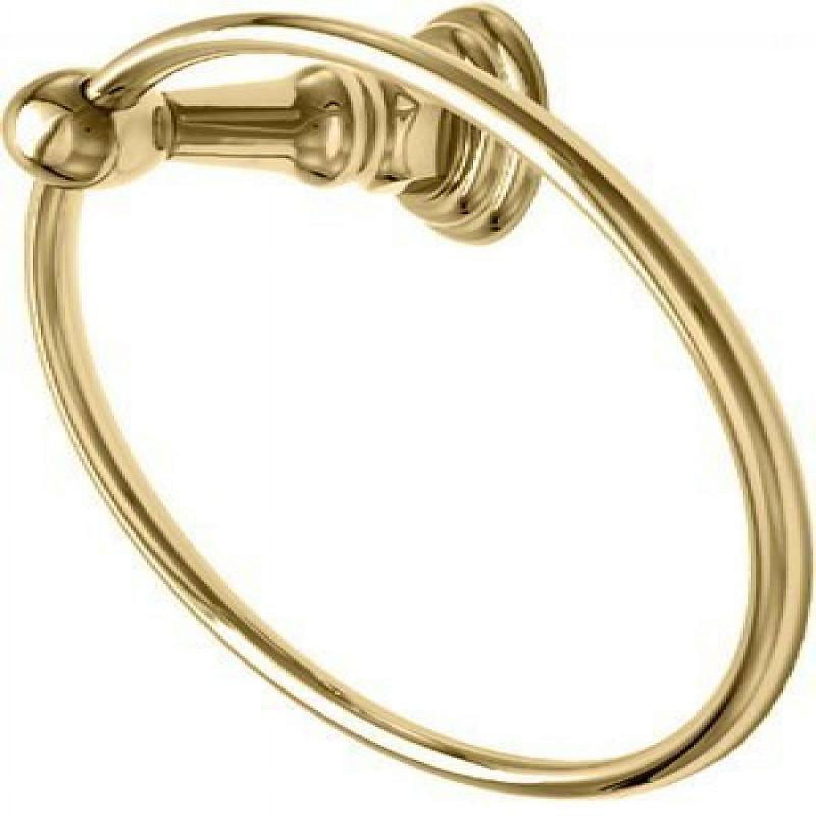 Polished Brass Towel Ring/Holder/Hanger w/Pawn Mount