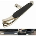 thumbnail image 1 of Polished Chrome 37" Towing Hitch Trailer Tow Hitch Step Bar 4" Oval Curved Rear Bumper Guard for 2" Receiver SUV Pickup Truck, 1 of 16