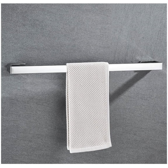 Polished Chrome Bath Tow 24 Inch Bathroom Towel Rack Towel Holder Mod Home  Towel Rod Bathroom Hardware Chrome Towel Hanger Towel Rail Towel Shelf Single Tows Wall Mounted
