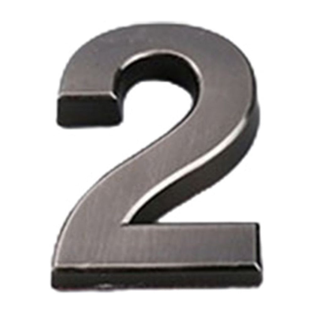 Polished Chrome Door Numbers 09 50mm Selfadhesive Solid House Flat