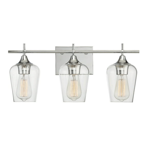 Polished Chrome Octave Bathroom Vanity Light