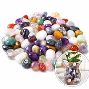 Polished Colorful Crystal Stone Set,Handpicked Tumbled Gemstones Rocks Quartz,Healing Crystal Stones,Vase Filler Decoration,Pebbles for Home Decor DIY Craft Projects,10-20 mm,0.22 lb