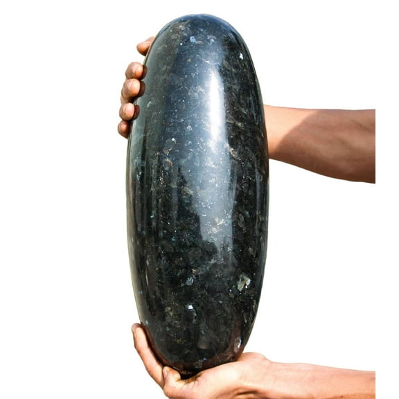 Ark Crystal Black Larvikite Decorative Stone, 34.2 lbs