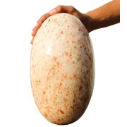Polished Crystal Lingam Orange Sunstone Huge 285mm / 24.2lbs, Shivling for Healing Stone & Spiritual Home Decor, Sacred Crystal Gift Chakra Balancing, Serene Energy Enhancer for Yoga & Reiki