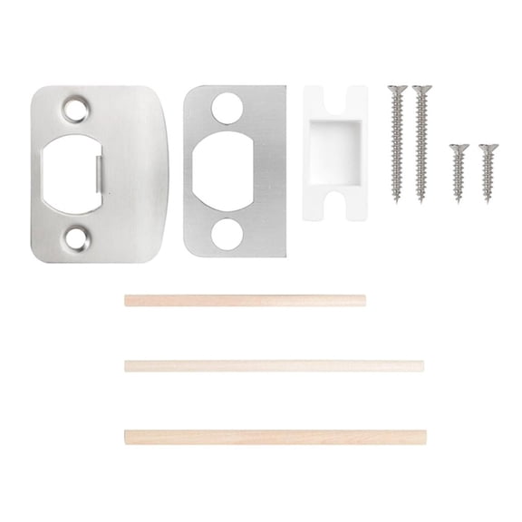 Polished Door Strikes Plate set with Smooth Border & Hassle frees Installation Scratch Resistant Door Hardware for Home Use