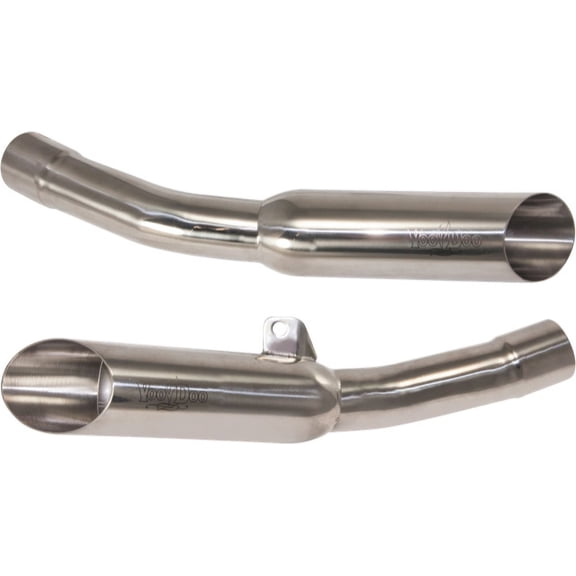 Polished Dual Exhaust for Kawasaki ZX-14 R