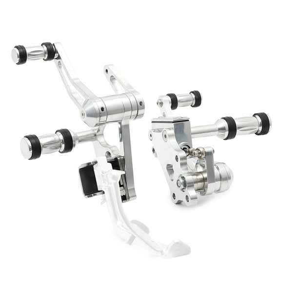 Polished Forward Controls with Kickstand Bracket for Harley Softail Heritage Springer 00-17