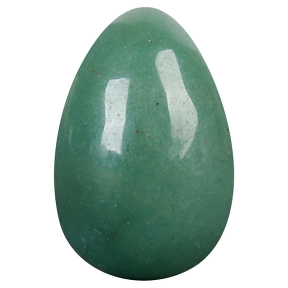 Polished Gemstone Eggs, 2 Inch Green Aventurine Stone, Translucent Jade Green Shimmer Body, Indoor Potted Plant Potting Soil Decoration, Qtmrj