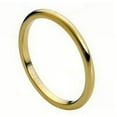 thumbnail image 1 of Polished Gold Tungsten Domed Band Ring, Size 10.5, 1 of 5