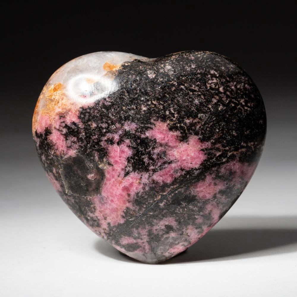 Heart Rhodes Polished Imperial Rhodonite Heart from Madagascar (300 grams) - Walmart.com
