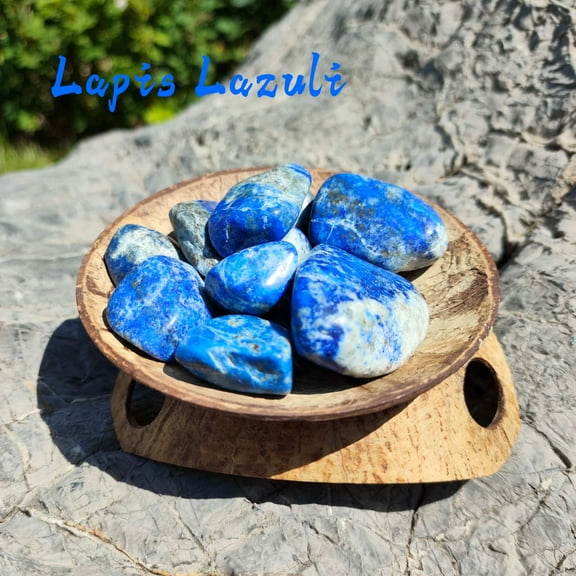 150gPolished Lapis Lazuli Stone - Royal Blue Crystal with Gold Pyrite | Premium Throat Chakra Healing & Meditation Accessory