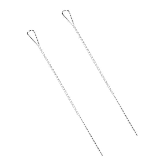 Necvior Delicate Liquid Silver Earline Jewelry, Versatile Daily Wear Earrings That Resist Tarnishing Dangle Ear Wires