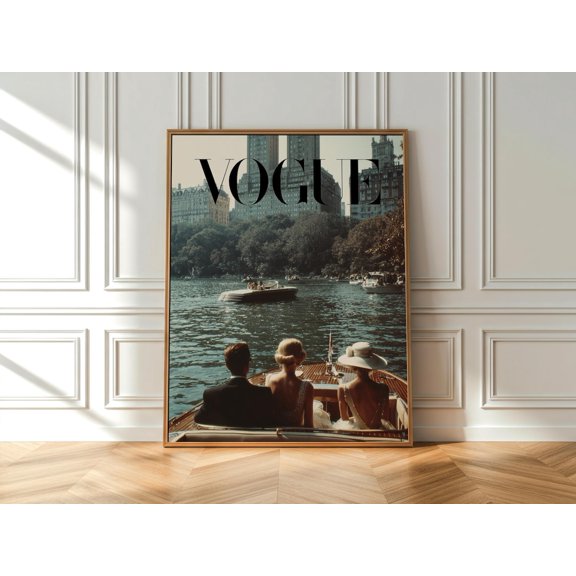 Polished Metropolitan Skyline Cityscape Scene Poster