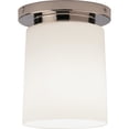 thumbnail image 1 of Polished Nickel Flushmount Light Fixture with Frosted Glass Shade - Nina Collection by Rico Espinet | Sophisticated Modern Design for Indoor Spaces, 1 of 2