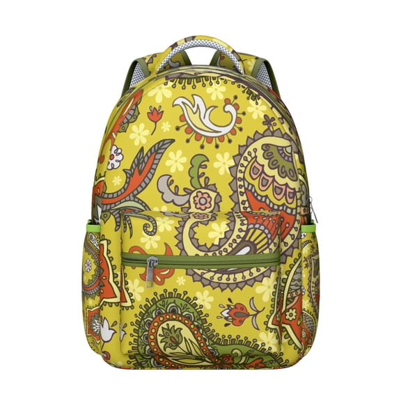 Polished Paisley Backpack Great Paisley Gift for Teens & Adults, Spacious School Bag for University, Lightweight Laptop Backpack