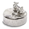 thumbnail image 1 of Polished Pewter Frog Prince Tooth Fairy/Trinket Box, 1 of 3
