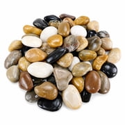 Polished River Rocks 2 to 3 Inch Decorative Pebbles 38 lbs