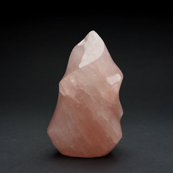 Polished Rose Quartz Flame Freeform From Brazil (1.35 lbs)