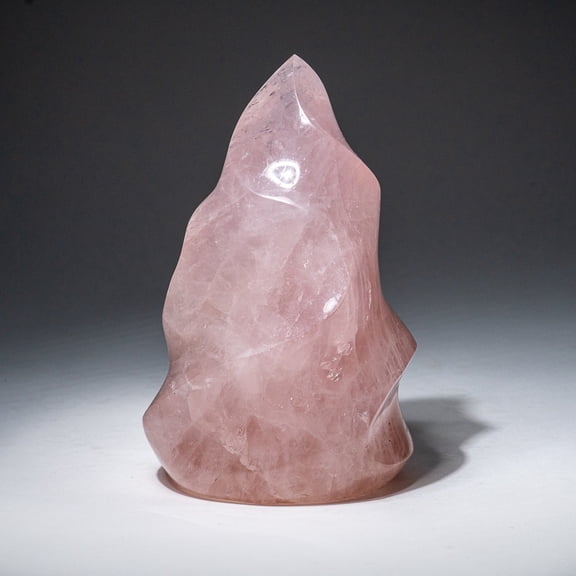 Polished Rose Quartz Flame Freeform From Brazil (1.7 lbs)