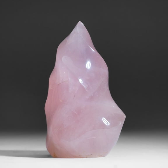 Polished Rose Quartz Flame Freeform From Brazil (2 lbs)