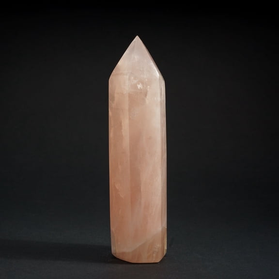 Polished Rose Quartz Obelisk from Brazil (1.2 lbs)