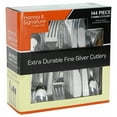 thumbnail image 1 of Polished Silver Extra Durable Plastic Cutlery Combo Boxed 144 Count [BULK] (720 Pack), 1 of 5