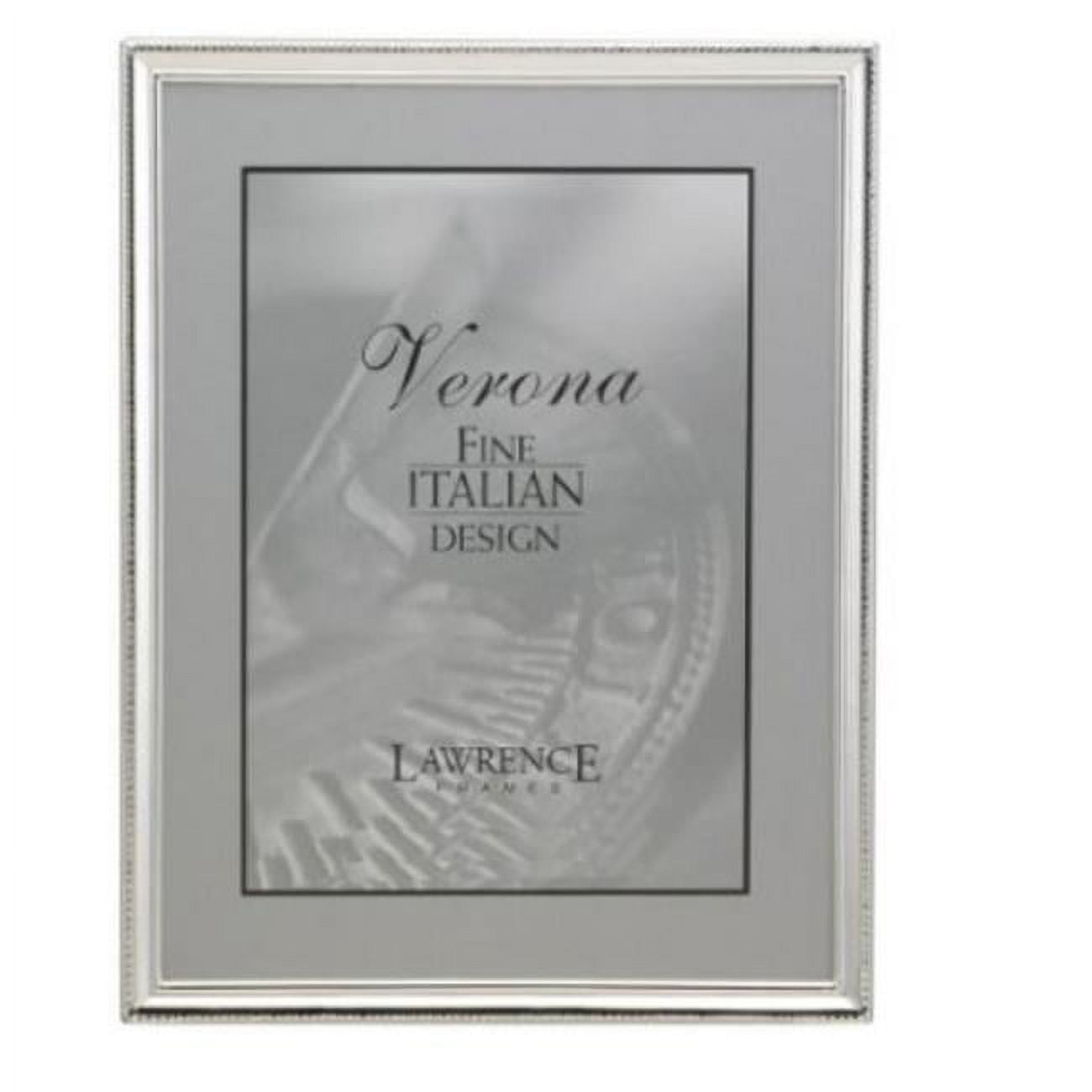 Polished Silver Plate 5x7 Picture Frame - Bead Border Design - Walmart.com