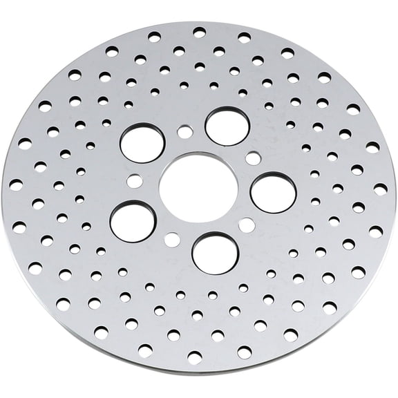 Polished Ss Drilled Brake Rotor American Vtwin 060173Asp-Bc647