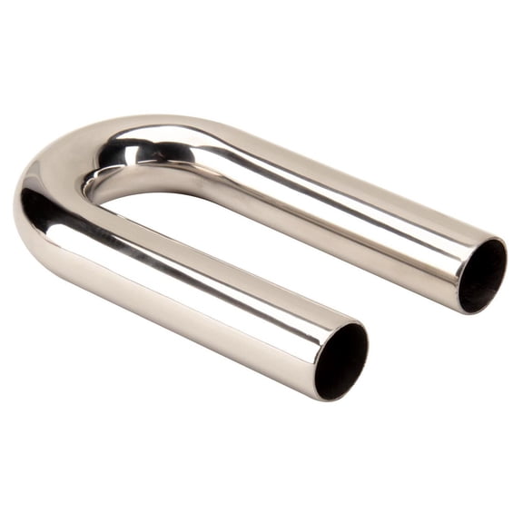 Polished Stainless 1.5 OD Exhaust Mandrel U-Bend, 2.25" Radius