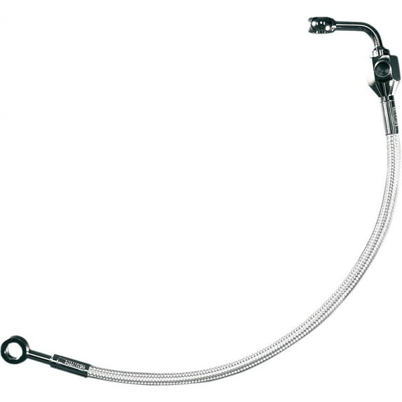 Polished Stainless Brake Line Rear for Harley FXD 91-99
