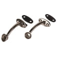 thumbnail image 1 of Speedway Motors Polished Stainless Steel Highboy Headlight Mount Kit Includes Left and Right Mounts with Rubber Pads Universal Fit with 3 Inch Length and 4.5 Inch Mounted Height, 1 of 4