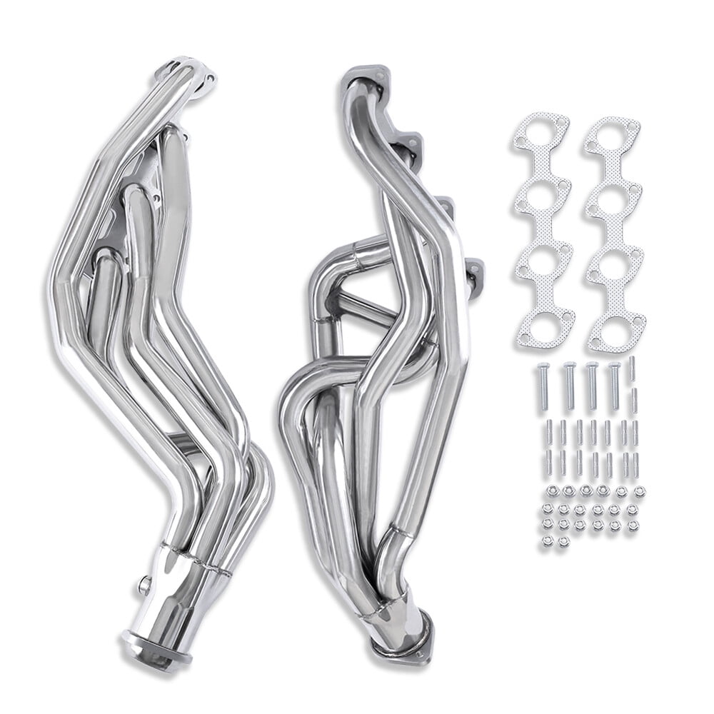 Walamrt Header Polished Stainless Steel Long Tube Exhaust Headers For Ford Mustang GT ...