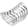 thumbnail image 1 of Polished Stainless Steel Split Style Ring Multilayer Stacked Knuckle Finger Rings Band, 1 of 5