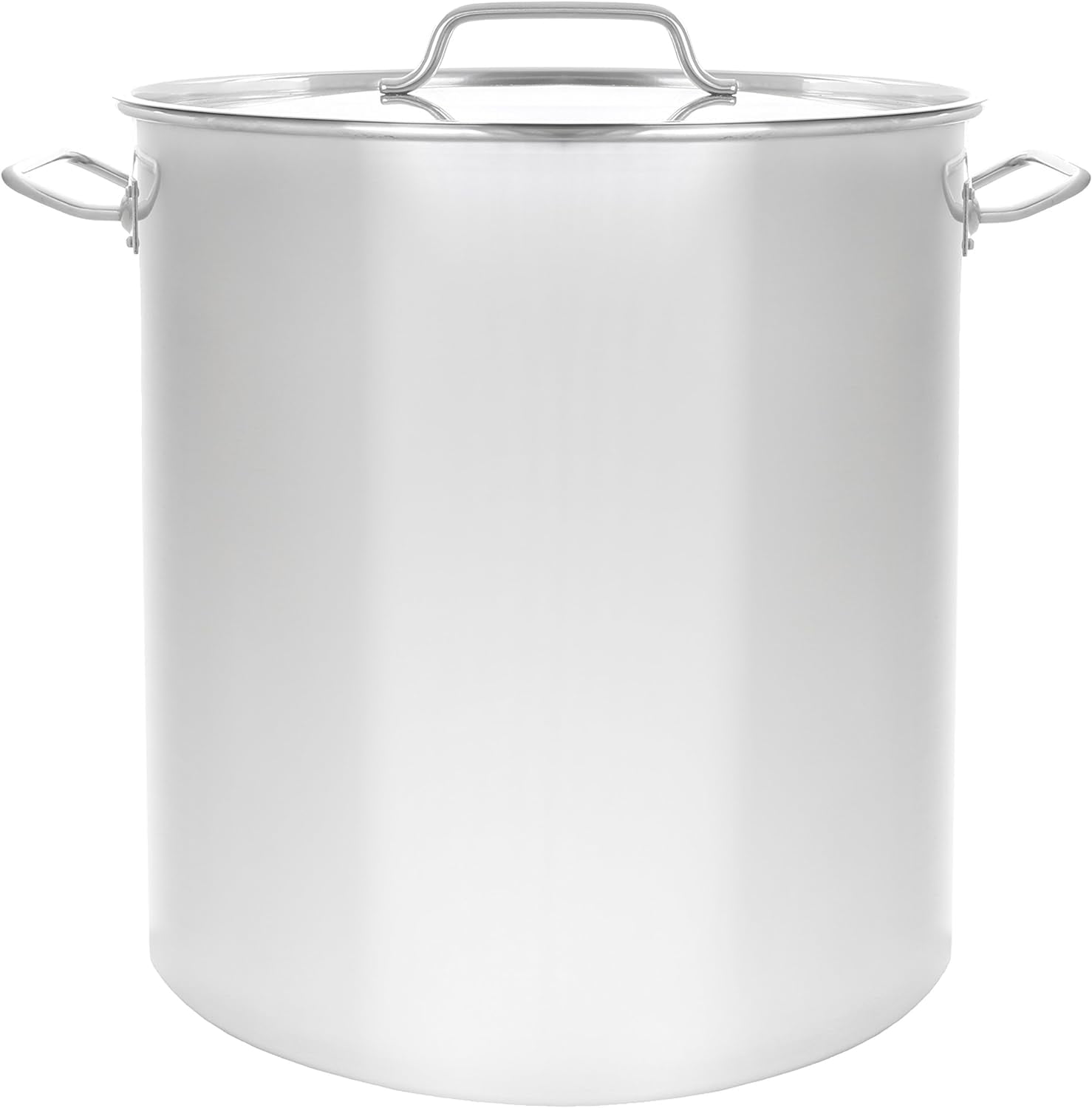 Polished Stainless Steel Stock Brewing Beer Kettle Mash Tun W/Flat Lid