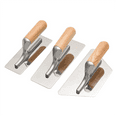 Polished Stainless Steel Plaster Trowel Set 3 PC Paint