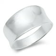 thumbnail image 1 of Polished Sterling Silver Concave Plain Ring Size 5, 1 of 3
