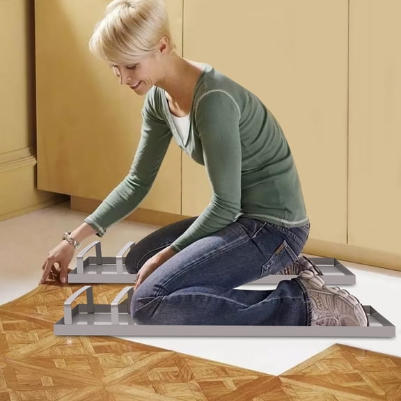 Polished Welded Silver Knee Slider Boards 110Lbs Single Load Smooth Surface Wet Cement Work Tool