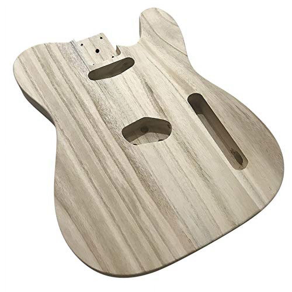 Polished Wood Type Electric Guitar Barrel DIY Electric Maple Guitar
