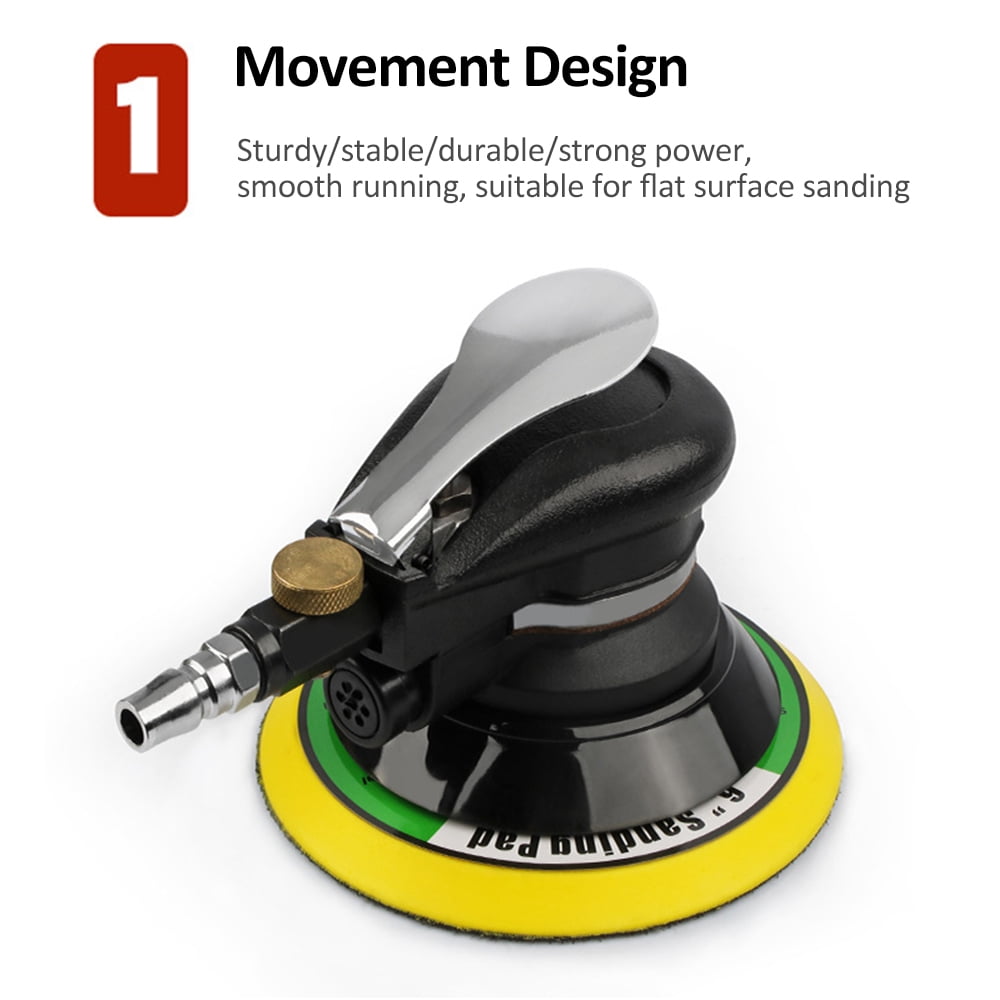 Polishers,5'' Orbital Sander Car Metal Wood Wax Metal Work Duty