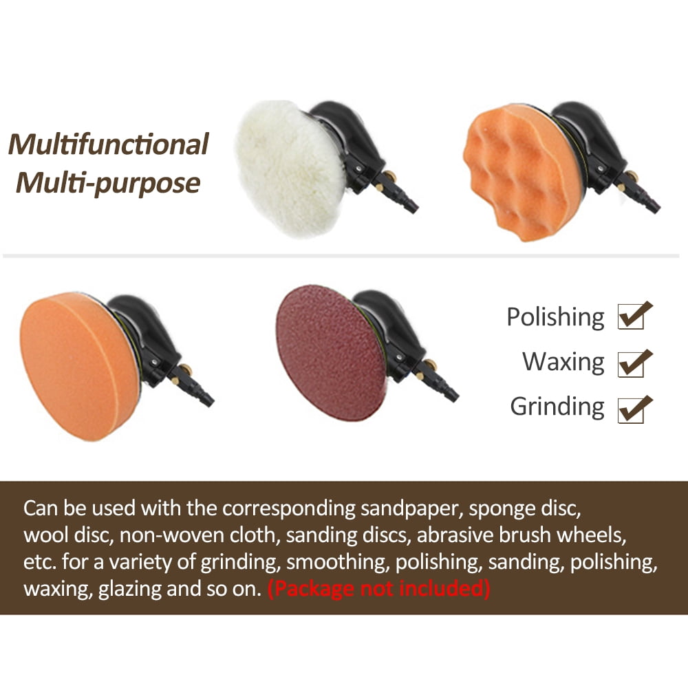 Polishers,Air Orbital Sander Metal Wood Wax Duty Pneumatic Palm Car