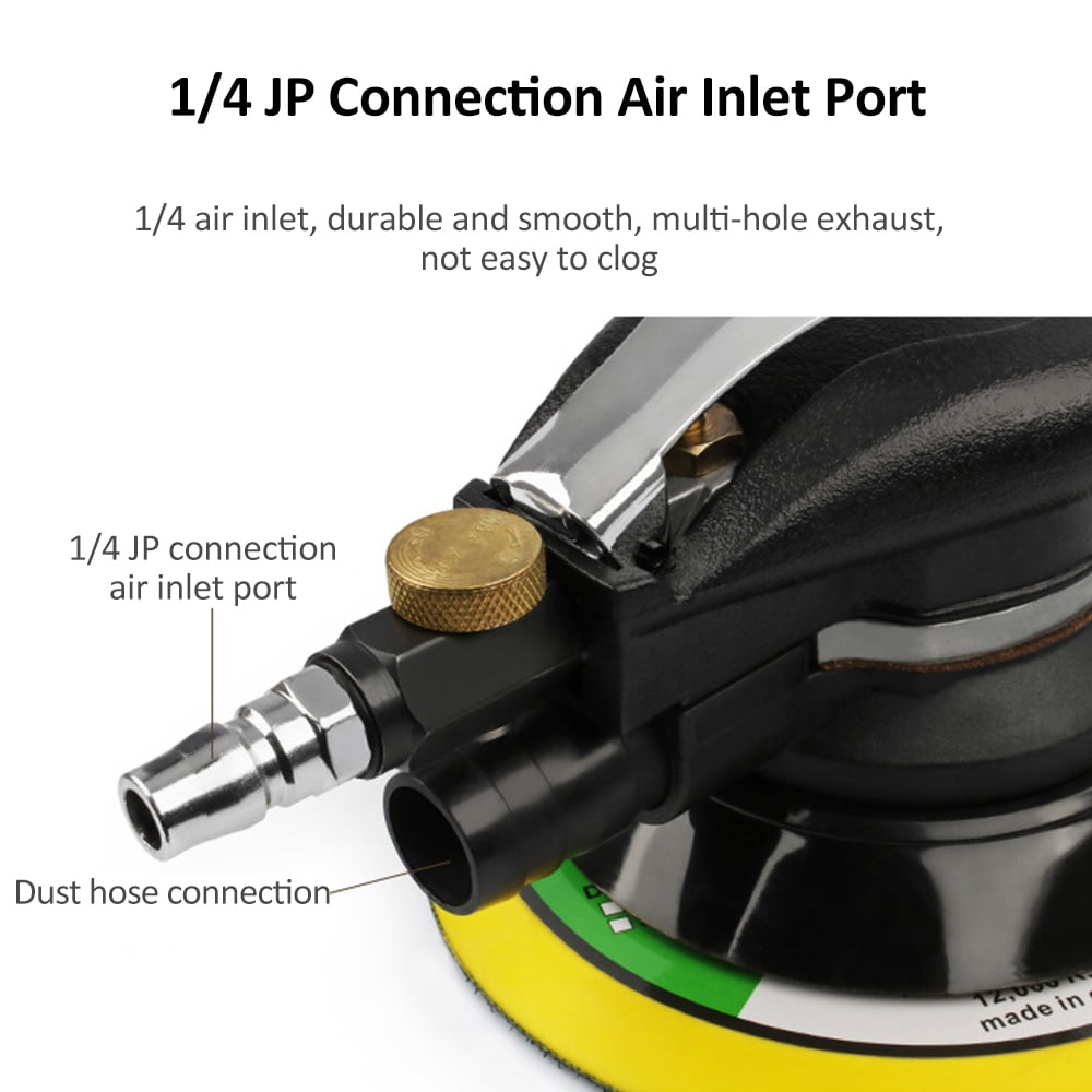Polishers,Orbital Sander Air Sanders Wood 56 Inch Air Wood Air Wax Metal Work Sander 56 Palm Sander With Air Orbital Metal Wood Wax Duty Pneumatic Palm With And Car Mewmewcat 5 inch \u0026 Vacuum