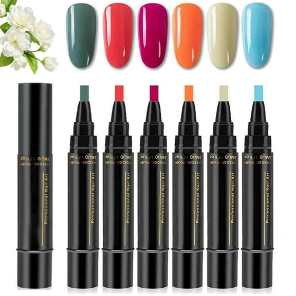 Polishey Nail Polish Pens, 3 in 1 Nail Polish Pens Quick Dry, Gel NailPolish Set, 36 Color NailPolish GelPen 8 ML, Color NailPolish GelPen for Women, Nails Pens for Nails Art DIY