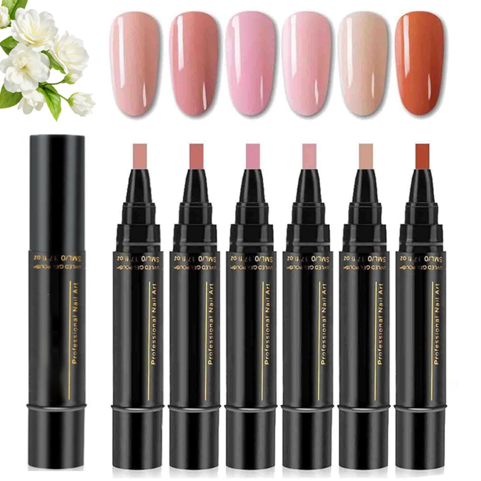 Polishey Nail Polish Pens, 3 in 1 Nail Polish Pens Quick Dry, Gel NailPolish Set, 36 Color NailPolish GelPen 8 ML, Color NailPolish GelPen for Women, Nails Pens for Nails Art DIY