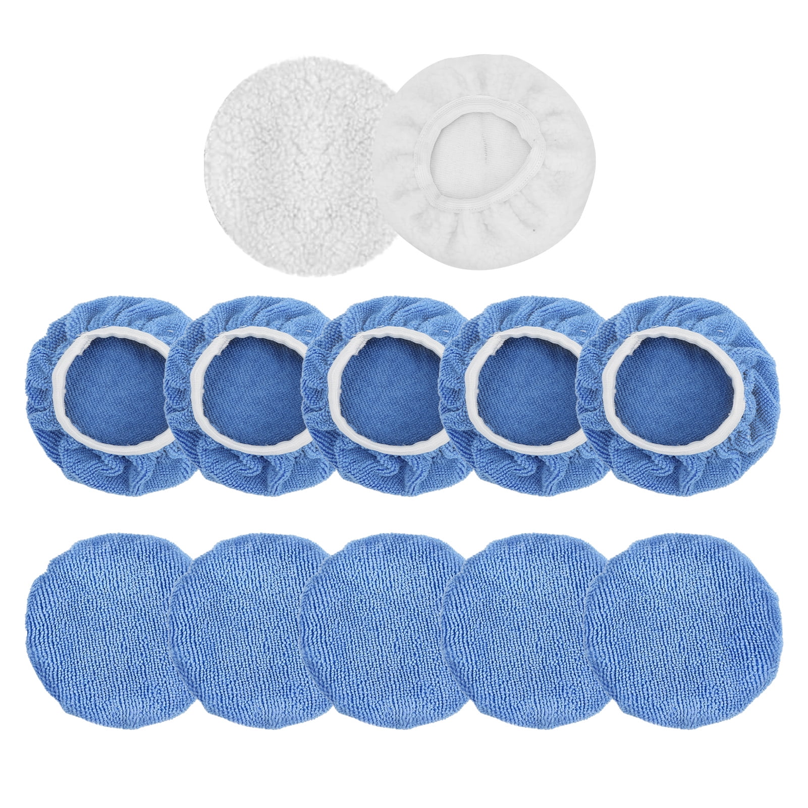 Polishing Buffing Pads, Car Polisher Bonnet Set Anti Deform 5.7in 6.3in ...
