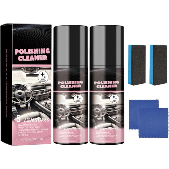 Polishing Cleaner, Car Interior Cleaner Spray, Total Vehicle Interior Detailer Spray Rejuvenation, 100ml Multi-Purpose Cleaner