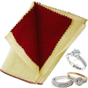 2-Pack Jewelers Red Rouge Polishing Cloths – 12x12 – For Gold, Silver, Brass – SE