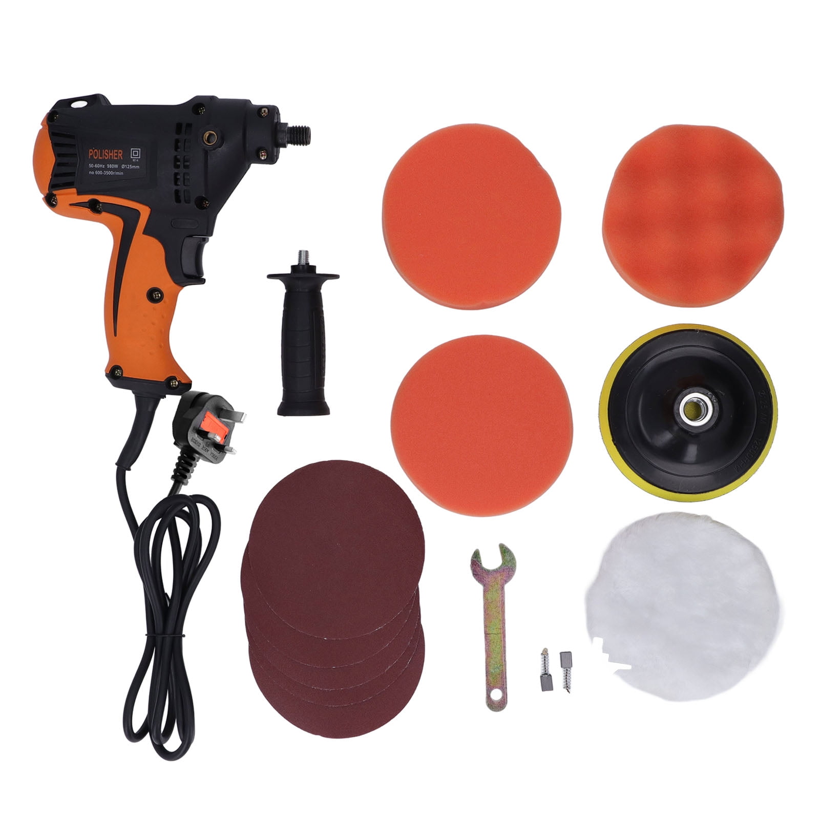 Polishing Machine 980W Motor 6 Variable Speed Heat Resistance Portable