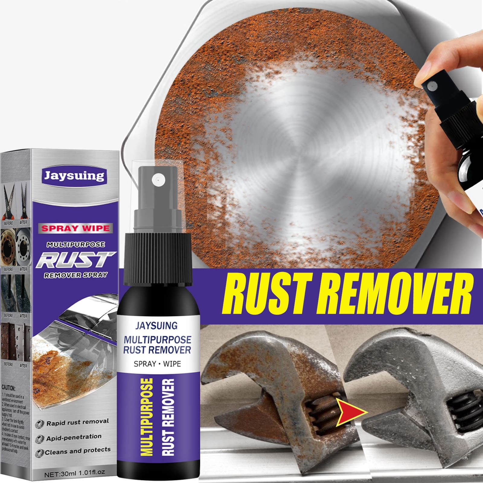 Polishing Metal Automotive Cleaning spray Rust Remover Rust Remover For